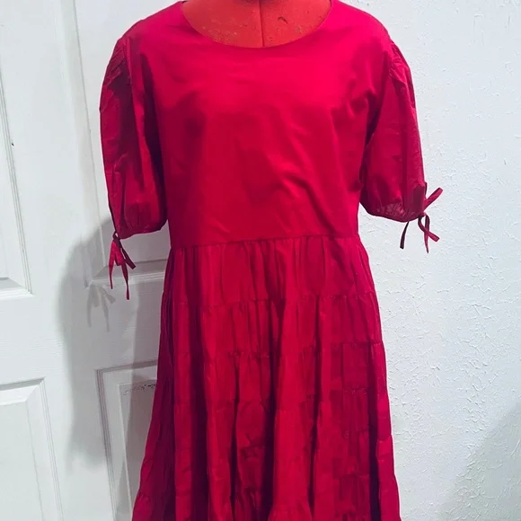 EUC ❤️ Merlette Swing Dress in Red ❤️ Large ❤️ - Picture 5 of 6